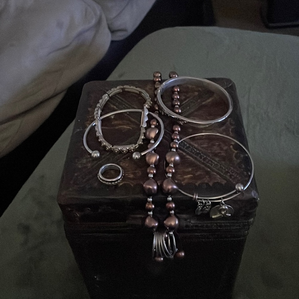 Bundle of Silver Color Jewelry